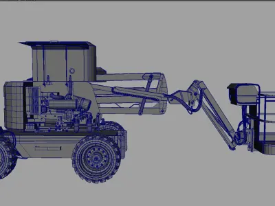 boom lift iiside detail 3d model 3D model