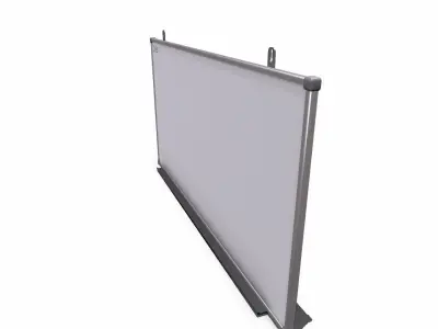 Whiteboard Low-poly PBR Free low-poly 3D model
