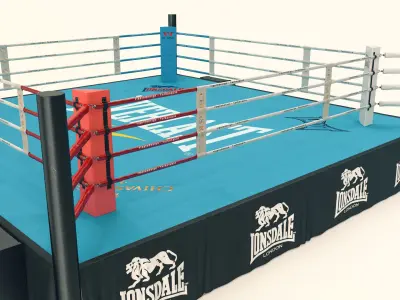 Boxing Ring 3D model 7