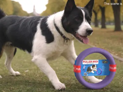 Interactive Dog Toy Puller Midi Package 3D model