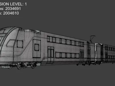 Stadler Kiss USA Flirt Europe 3D Model Pack
