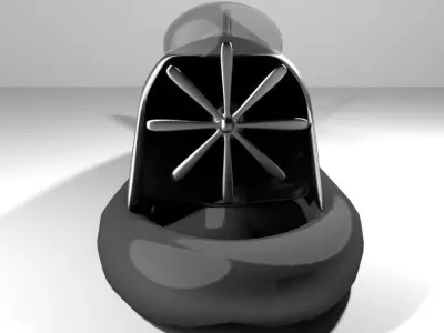 Hovercraft - Futurastic 3D model