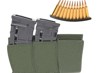 magazine with holder 3d model 3D model