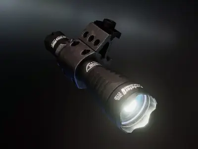 Armytek Predator Pro xhp35 flashlight Low-poly 3D model