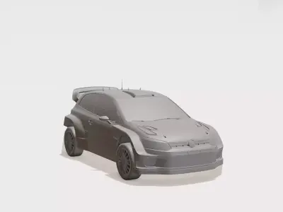Speedy Rally Mini Toy Car Easy 3D Printable Cartoon Rally Car 3D print model