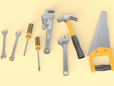 Tools Set 3D model