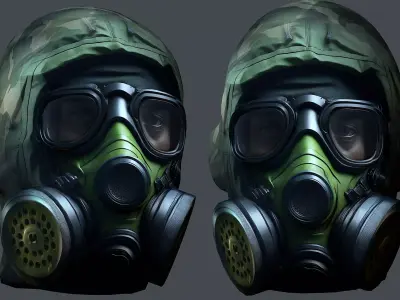 Helmet 3d model military combat Military  Low-poly 3D model purchase