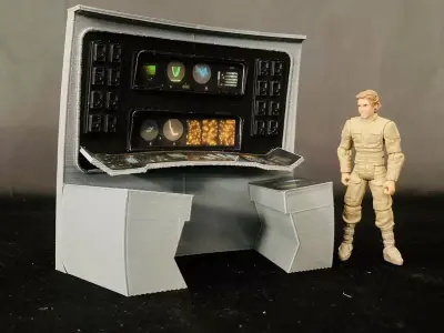 USS Enterprise Bridge Science Station - The Wrath of Khan 3D print model