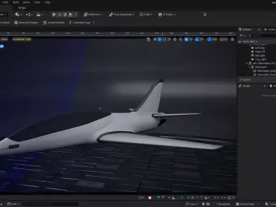 Interceptor UAV Fighter 3D model