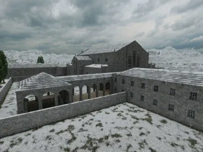 Historical church-Ancient church-Temple 3D model get