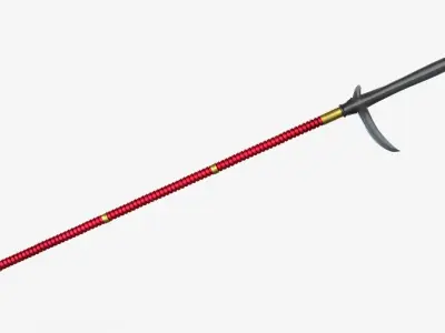 Japanese Spear Kata Kama Yari 4 colors 3D model