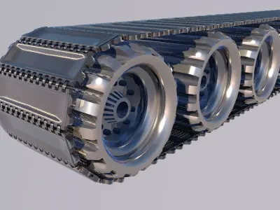 Tank wheels 3D model