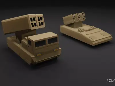 Military Vehicles - PolyPack - Low Poly Assets Low-poly 3D model