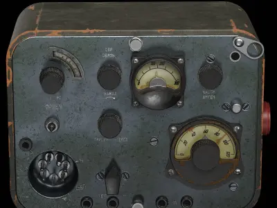 Telegraph radio station North Low-poly 3D model
