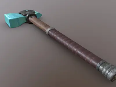 Hammer - Diamond Low-poly 3D model