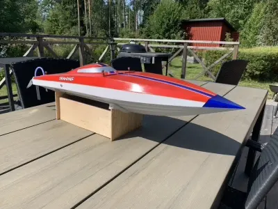 Deep-V RC Boat 80cm for Rough Water 3D print model