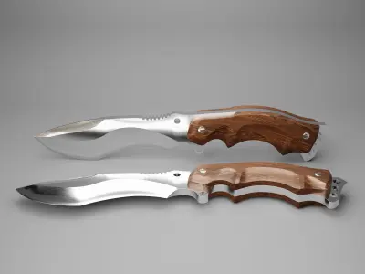 Knife 3D model 2