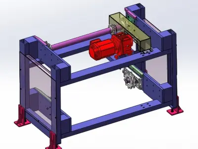 Double speed chain final assembly-8m Free 3D model