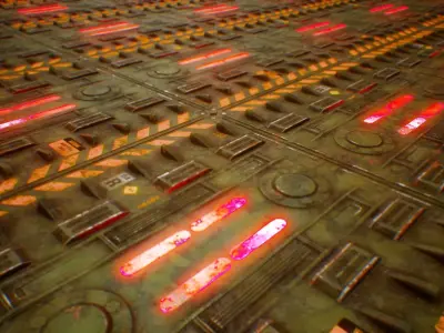 PBR Seamless Sci-Fi Texture 56 Low-poly 3D model