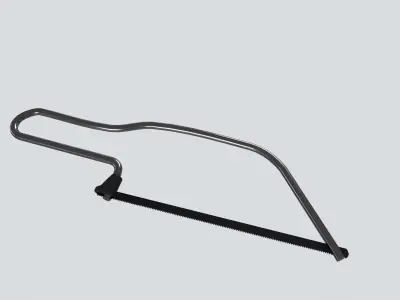 handsaw handle with handle Low-poly 3D model