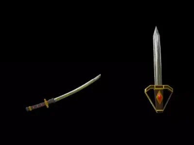Swords Free 3D model buy