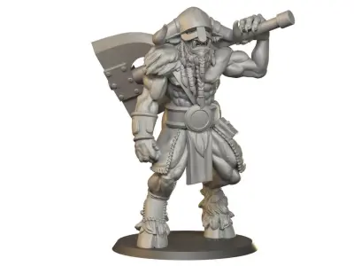 Bull Axe 3D print model