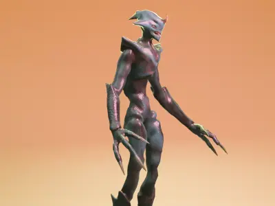 Alien monster Fohorn 3D model