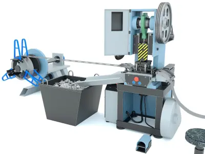 Machine tool mechanical press stamping line K2118B 3D model