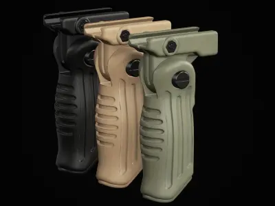 Folding Foregrip   Low-poly 3D model
