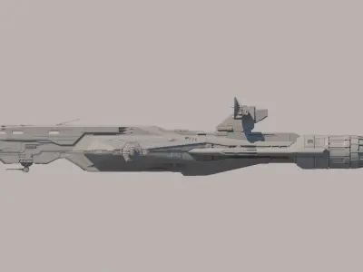 Fan ship design 3D model