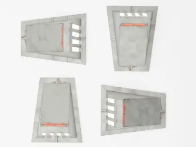 Star Wars Yavin 4 Hangar light - 1-18 scale  Kenner Hasbro 3D print model