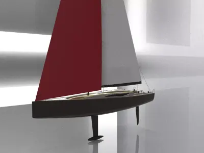 sailing yacht  1 3D model