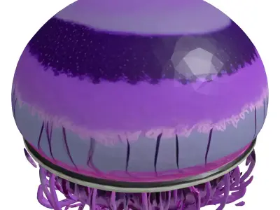 SciFi Bioluminescent Orb Lamp 3D model