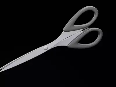 Black Scissors Free low-poly 3D model