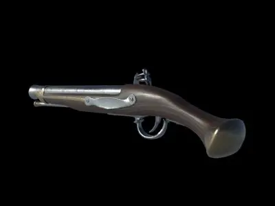 Old gun 3D model