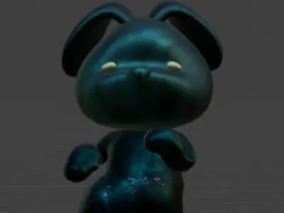 Sexy bear - 3D blender Low-poly 3D model