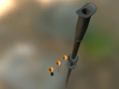 Blowgun Cold Steel Big Bore 4 Foot Low-poly 3D model