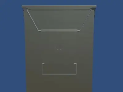 AmmoBox 50 cal Free 3D model