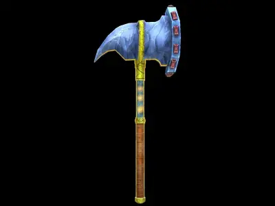 3d cartoon hammer Low-poly 3D model