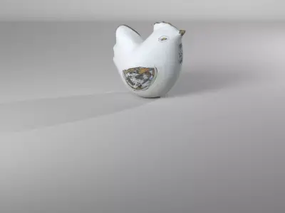 Decorative Rooster Figurine Animal 3D model
