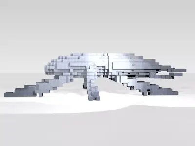 Stagbeetle Voxel 3D model