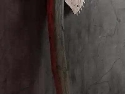 Axe Saw  Low-poly 3D model