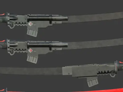 High Frequency Village Rain Blade Low-poly 3D model