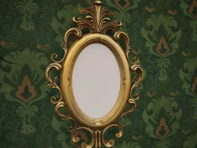 Victorian Picture Frames Low-poly 3D model