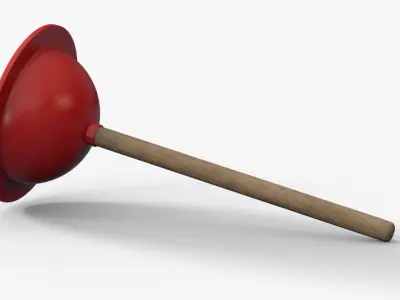 Sink Plunger Free 3D model