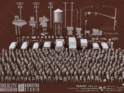 Hyperrealistic Lowpoly Essentials 3D model
