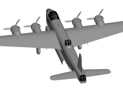 Short Stirling 3D model buy