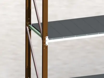 Industrial Rack  3D model