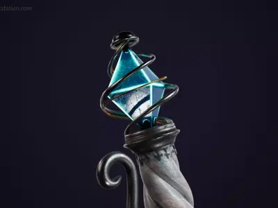 Azulae Rapier - Low Poly 3D model Low-poly 3D model