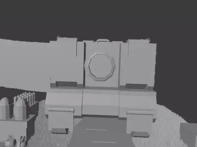 war tank Free low-poly 3D model